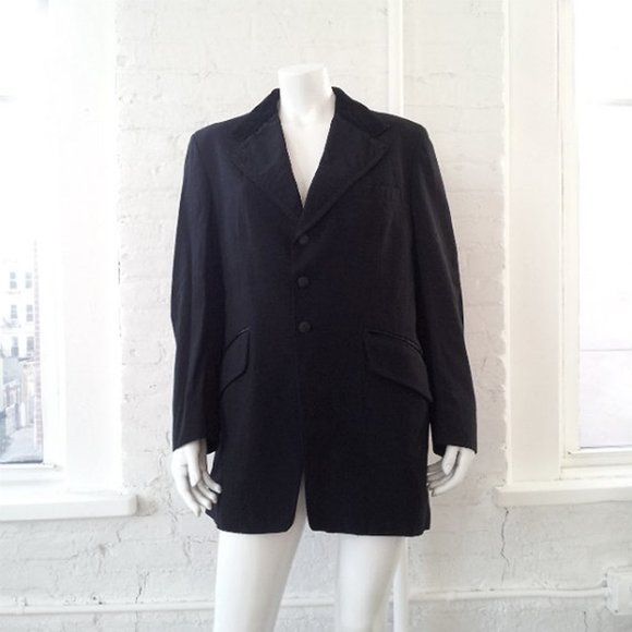Vintage 1950s Black Dinner Jacket Tuxedo - Picture 1 of 5
